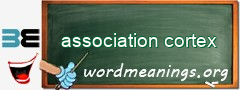 WordMeaning blackboard for association cortex